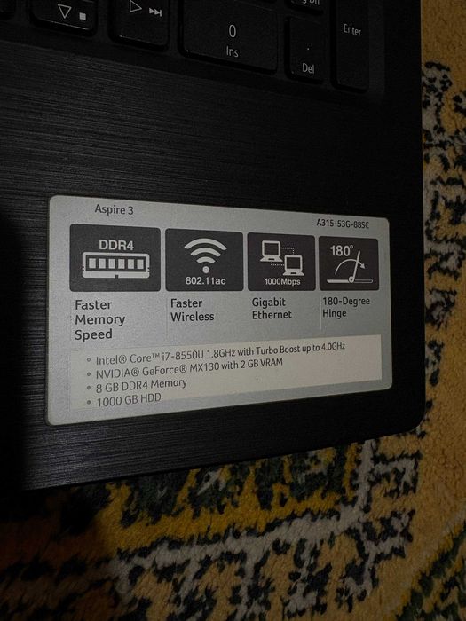 Продаётся ноутбук Acer Aspire 3