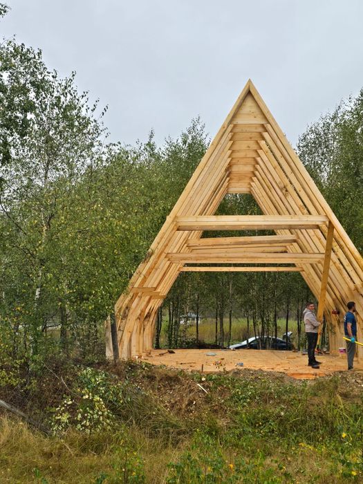 Case modulare din lemn sau din tevi  profile