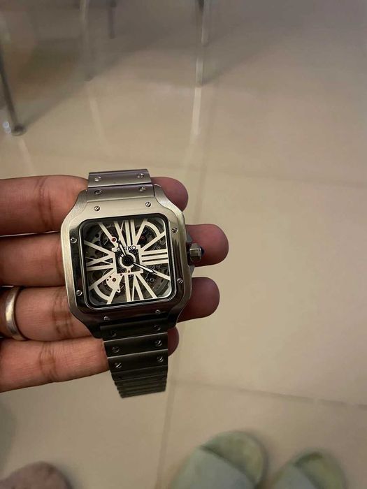 Seiko Mod Santos Skeleton