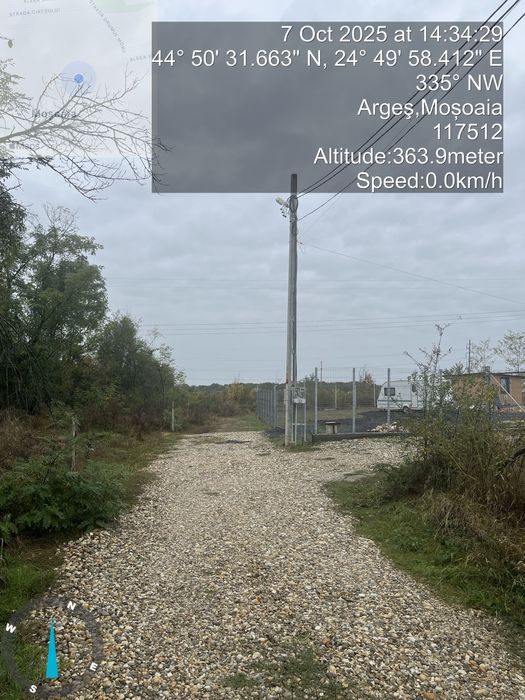 Teren  de vanzare in suprafata de  2000 mp in Sat Smeura, Jud. Arges