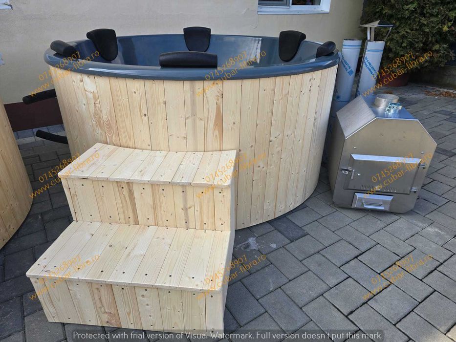 Jacuzzi Ciubar fibra mini piscină hidromasaj aeromasaj