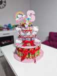 Toppere tort cu Hello Kitty