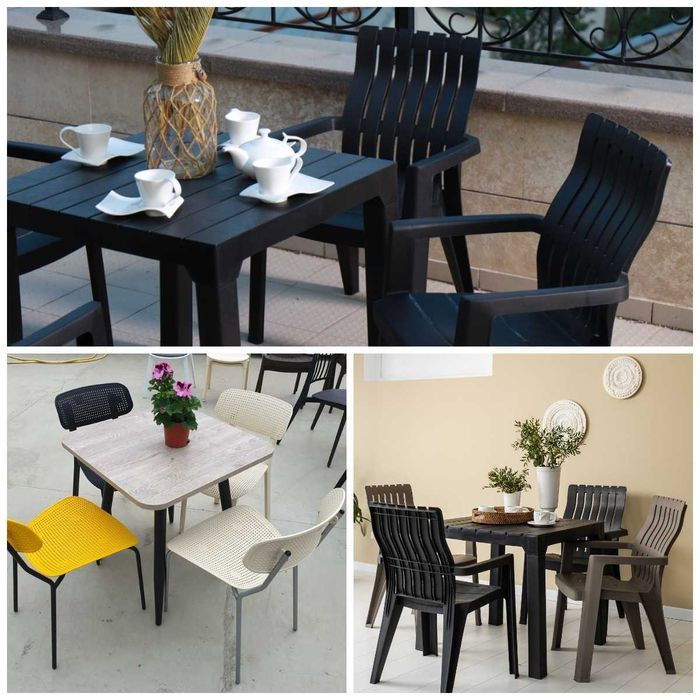 Пластиковая и Ротанговая Мебель Ресторанов Столовых Кафе. Стулья Столы