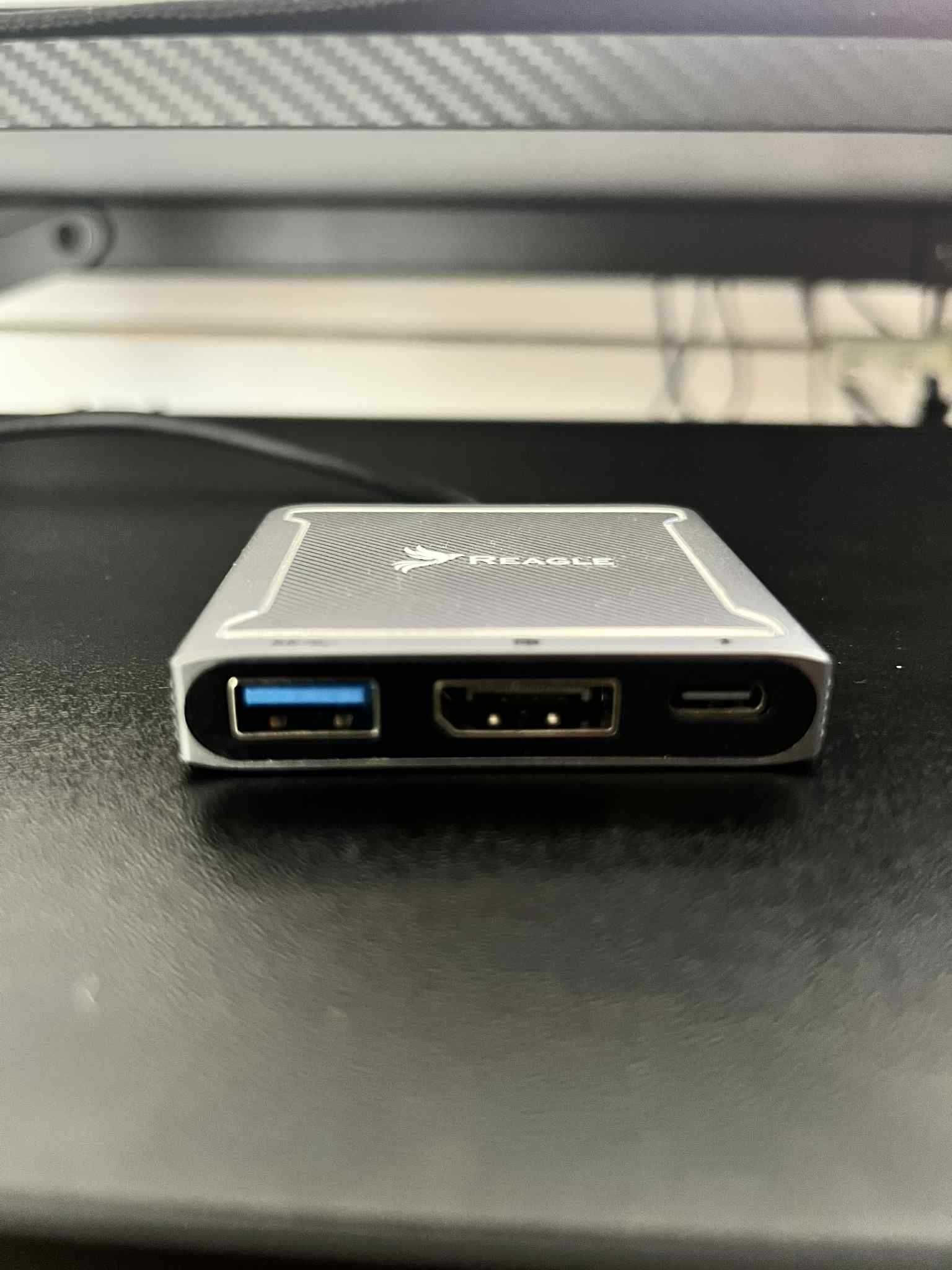 Adaptor HUB USB-C Display Port DP 8K 60Hz PD 100W M1 M2 Reagle