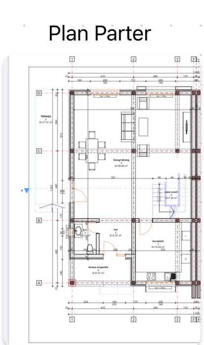 Casă tip duplex P+1+Pod – 220 mp  – Central Tunari – Comision 0%