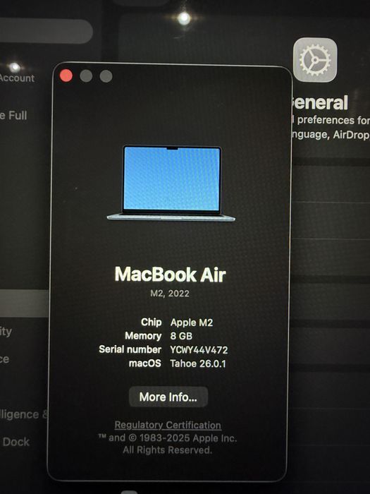 MacBook M2 chip 2022