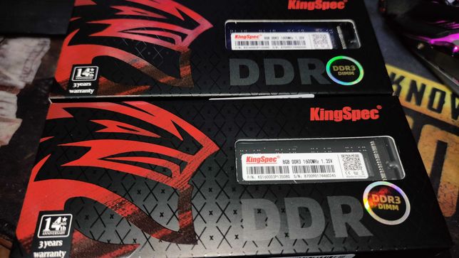 Модуль памяти KingSpec, DDR3 1600MHz, 8 GB