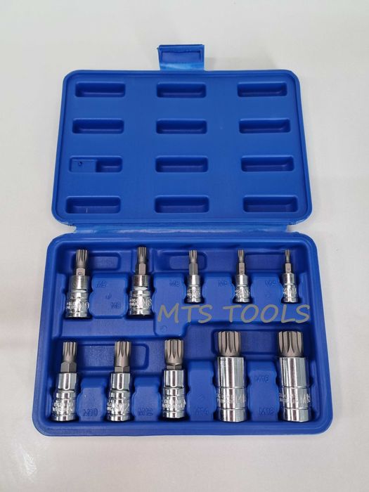 Trusa tubulare M 10 piese 1/4 3/8 1/2 M4-M18