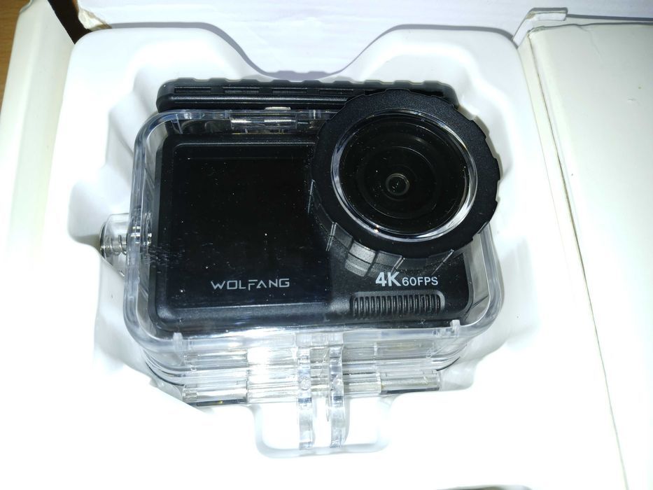Cameră sport WOLFANG GA420, 4K 60FPS, WiFi, waterproof, accesorii