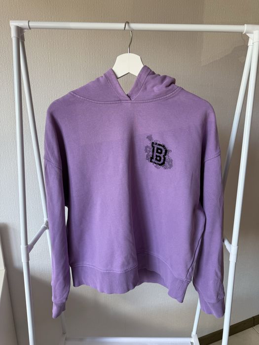 Лилав суичер BOSS с качулка