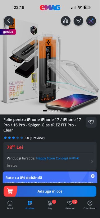 Folie  iPhone 16/17 pro
