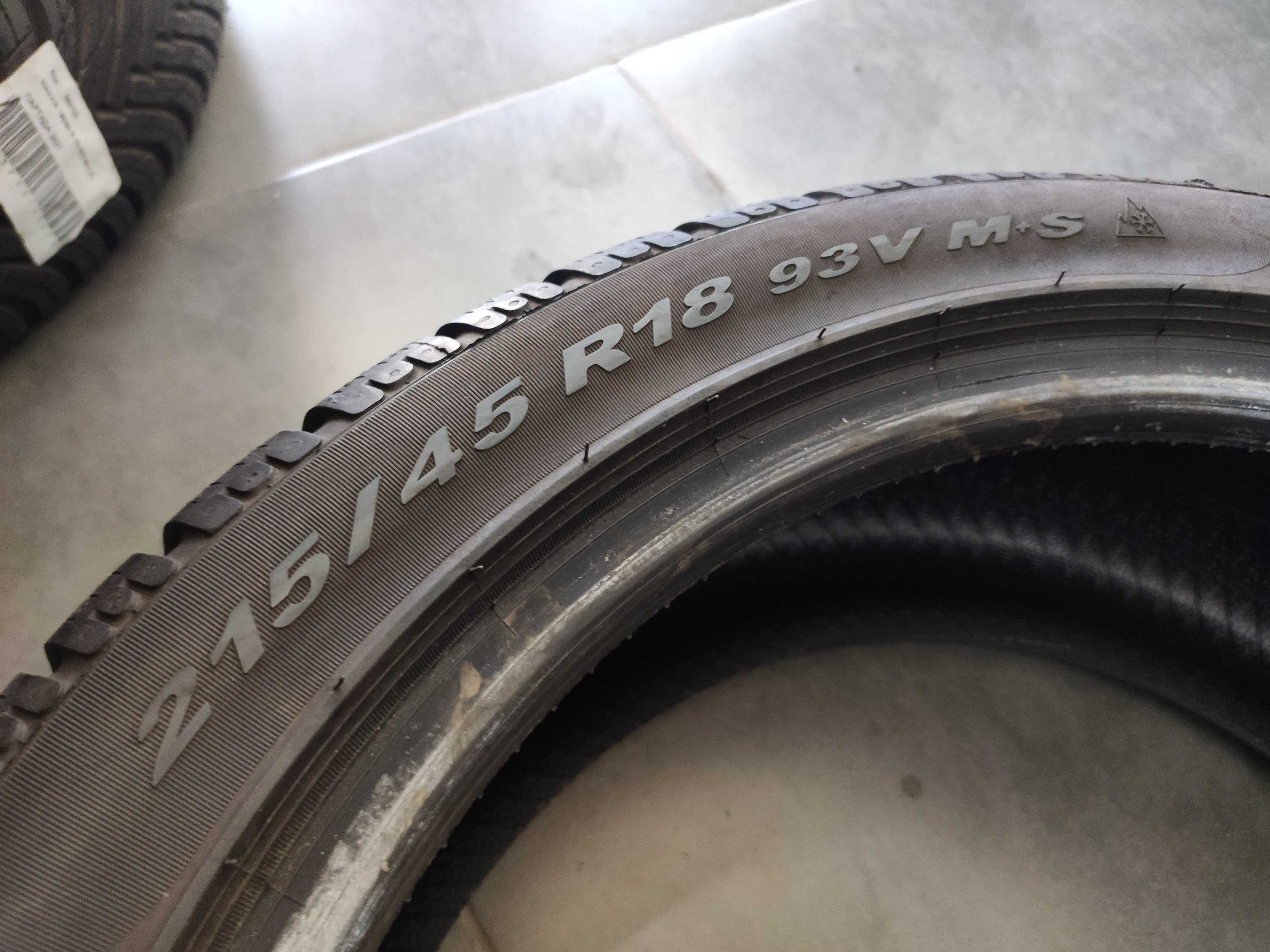 4бр Почти Нови Зимни Гуми 215 45 18 - Pirelli