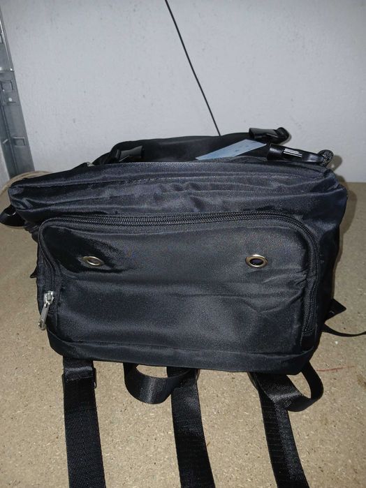 Rucsac laptop multifunctional, negru, USB, impermeabil, slim