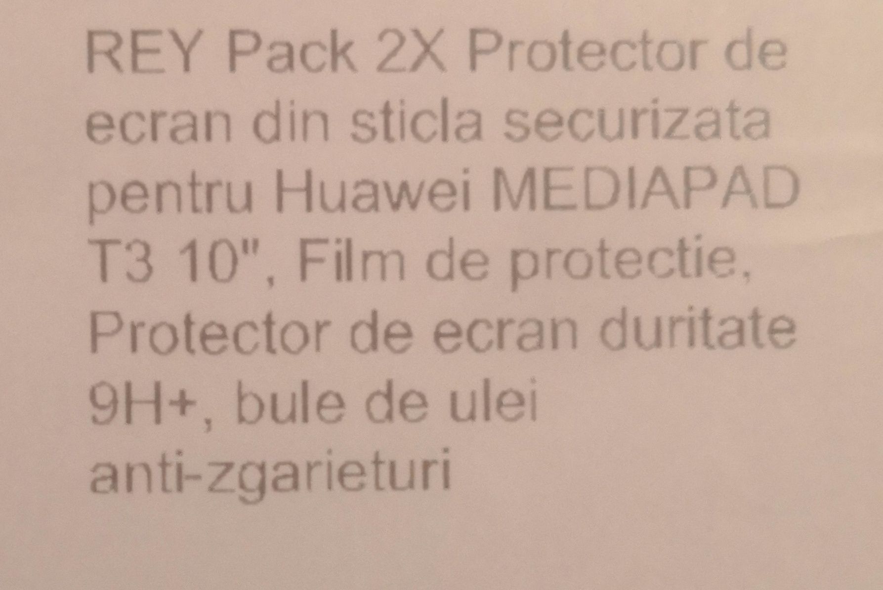 2 x Protectie de ecran din sticla securizata Huawei MEDIAPAD T3 10",NO