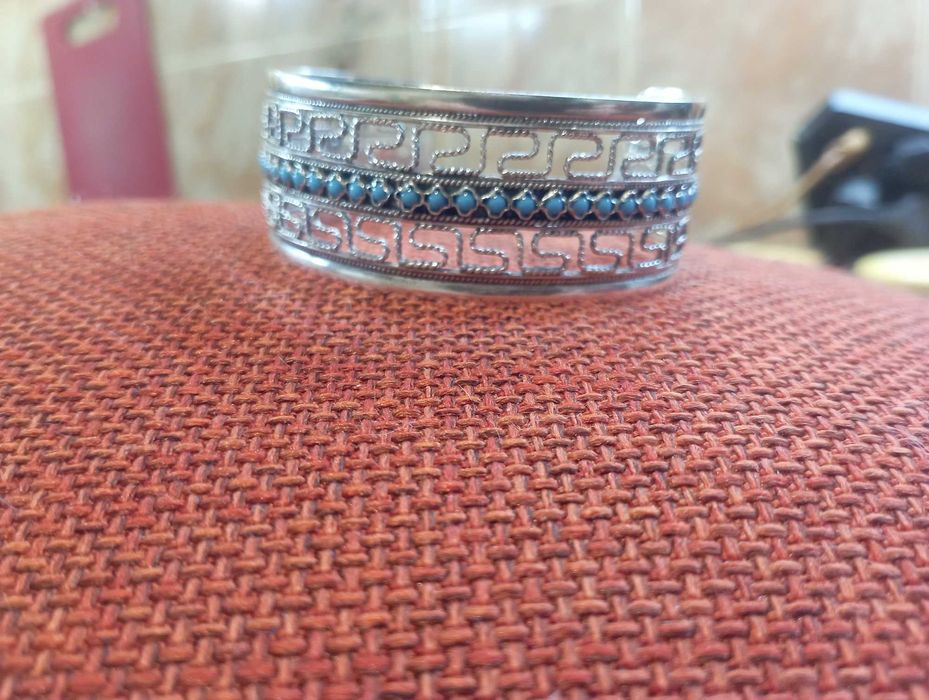 Родирана сребърна гривна 26,6 грама