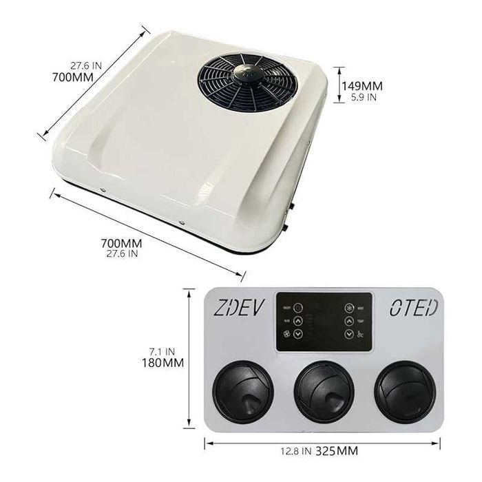 Универсален климатик X700 на 12/24v