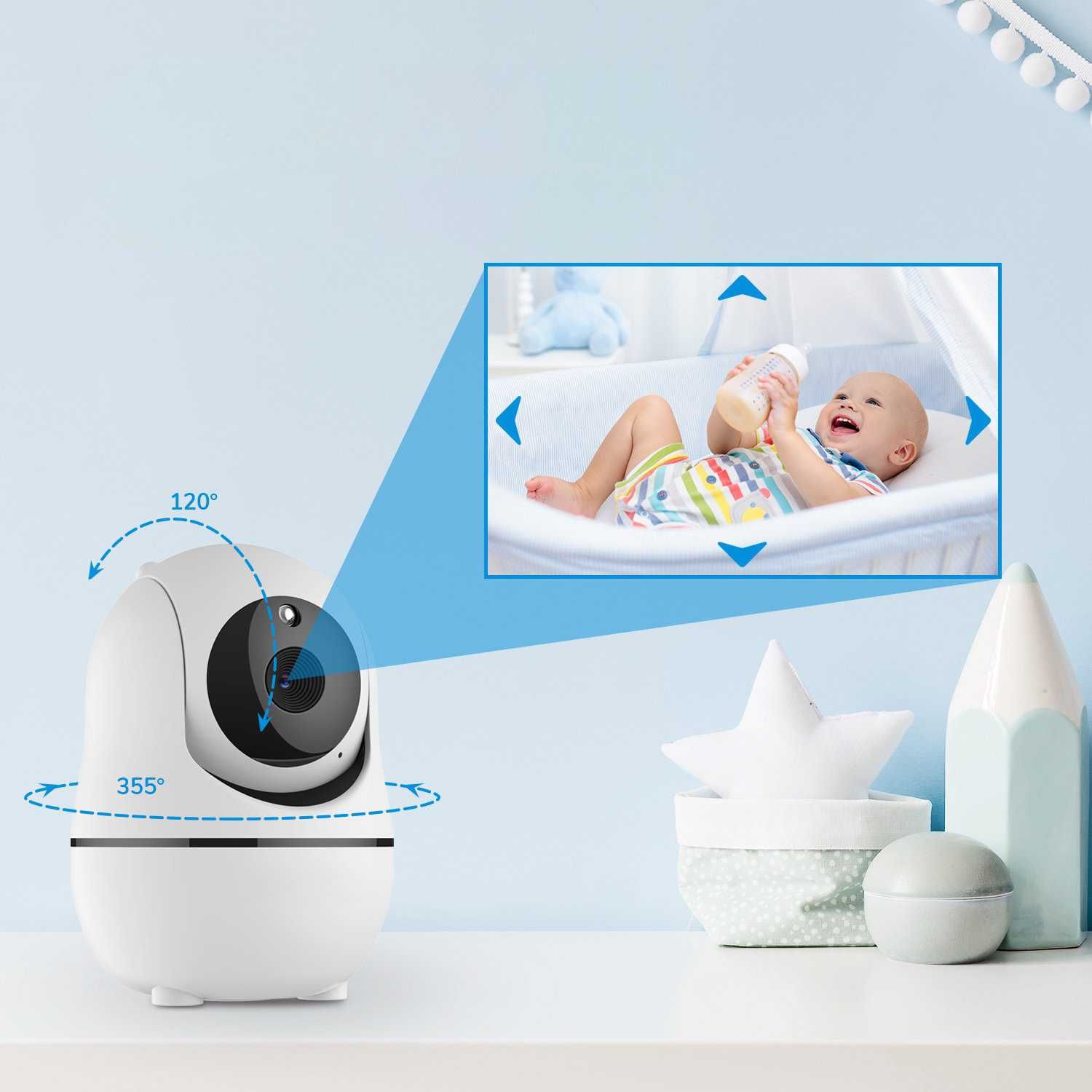 Baby Monitor si Camera Audio-Video Wireless Supraveghere Bebe,3.5 Inch