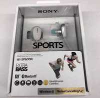 Слушалки Sony WI-SP600N, безжични, микрофон, NFC, IPX4, бели