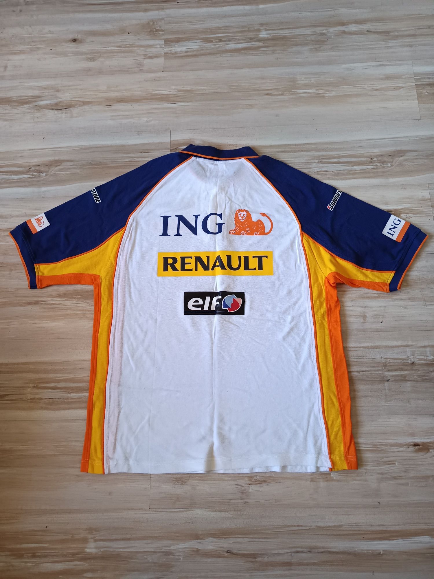Оригинална мъжка тениска с яка ING Renault F1 Team