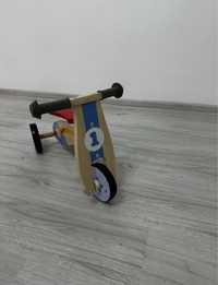 Tricicleta din lemn fara pedale