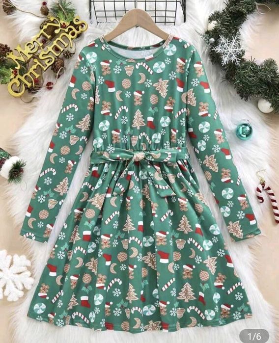 НОВА коледна рокля - 11-12 години