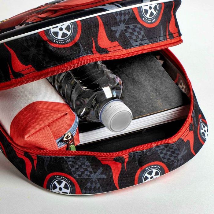 Ghiozdan gradinita copii 3D, Hot Wheels Turbo,  1 compartiment, 31 cm