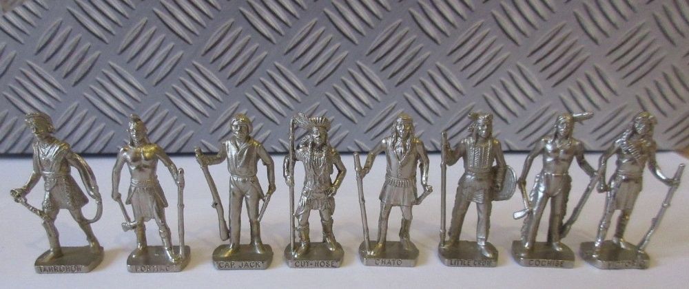 Колекция от метални фигурки на войници от шок. яйце Киндер Сюрприз KI