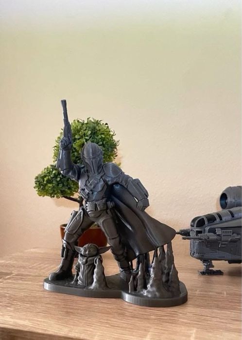 Колекционерска фигура Din Djarin & Grogu: The Mandalorian