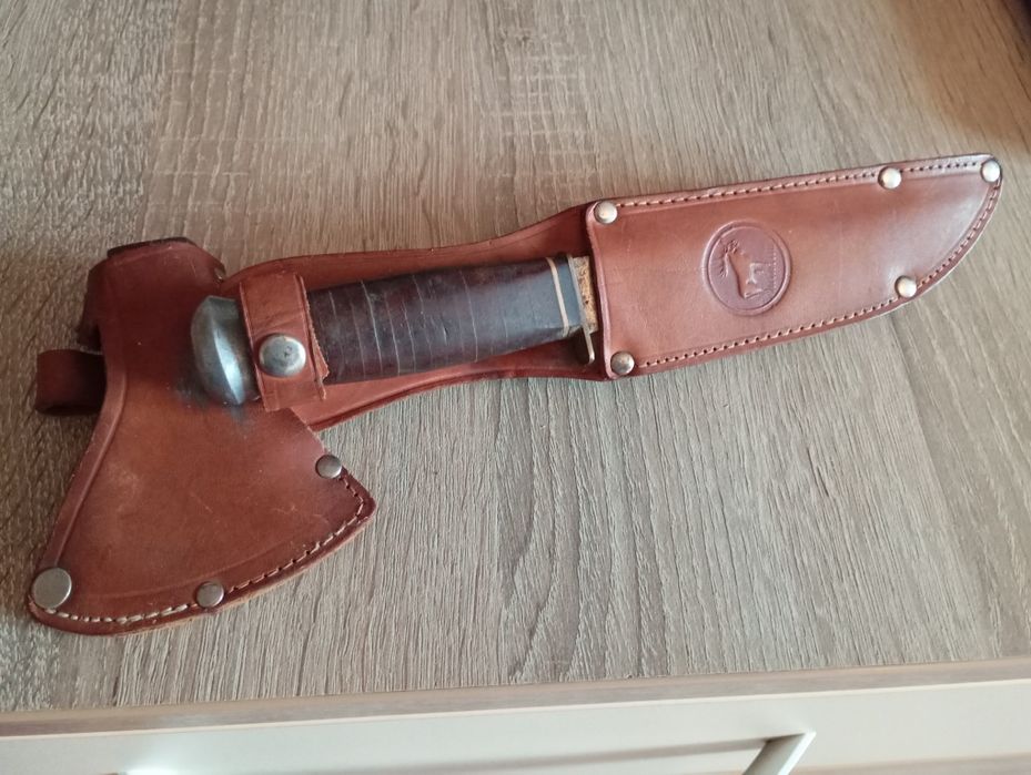 Cuțit de vânătoare Solingen+ topor mic HJ