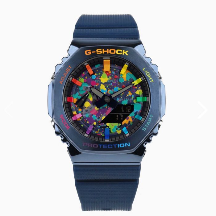Ceas Casio g shock GM 2100 Metal Blue Phantasy.Nou, Garantie 2 ani