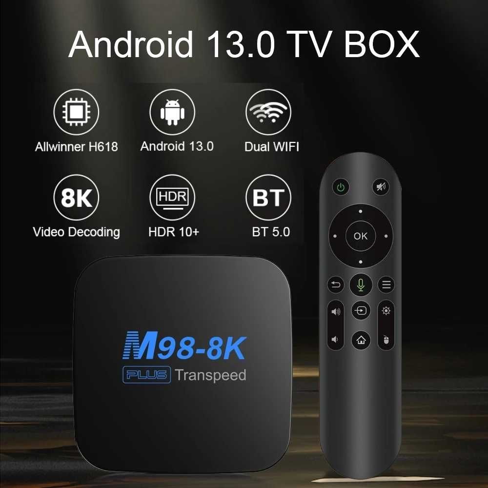 TV Box с голосовым пультом, Смарт ТВ-приставка ТВ бокс