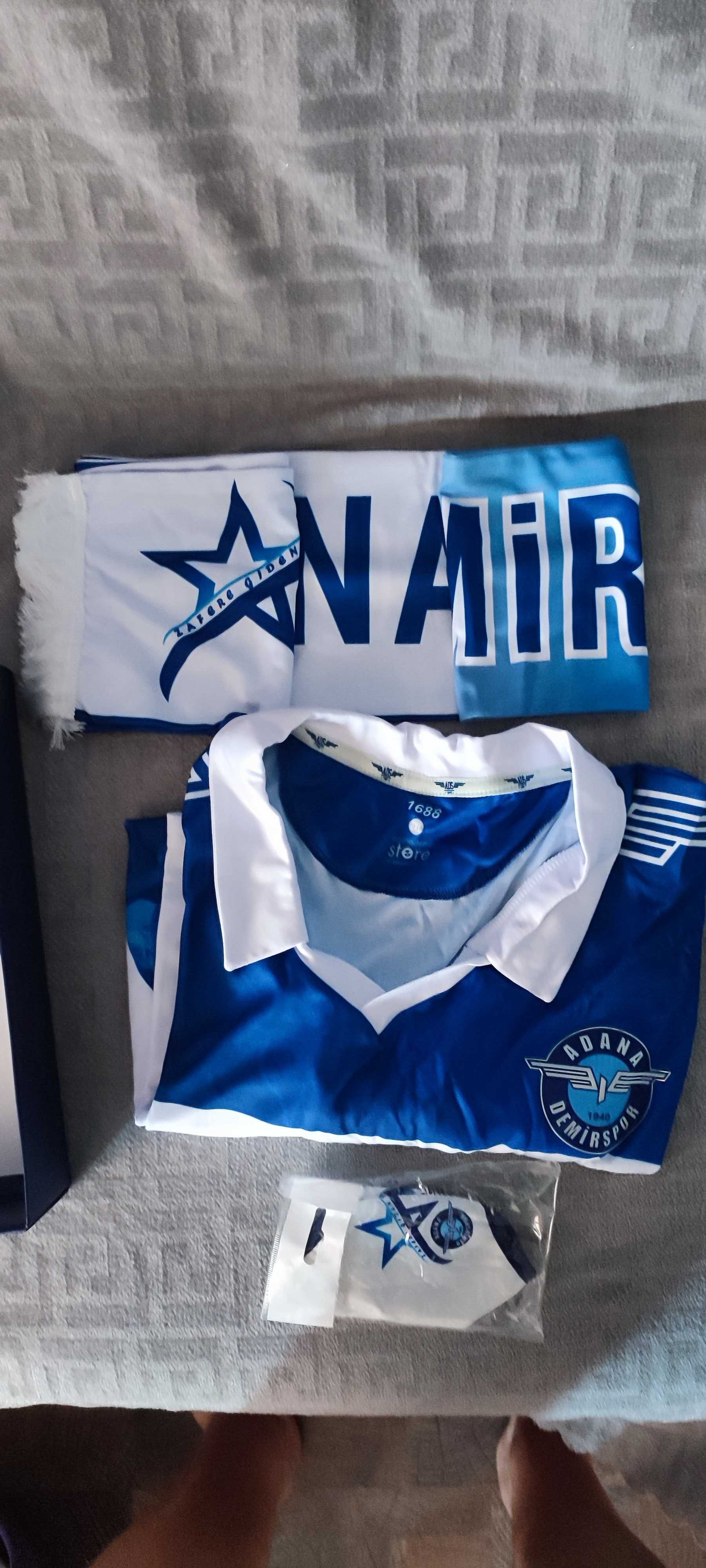 чисто нова футболна тениска и шал на Adana Demirspor-2XL