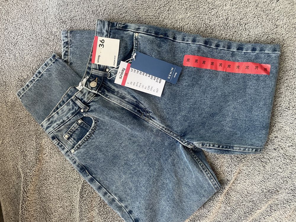Дънки  Mom Fit размер 36 чисто нови!
