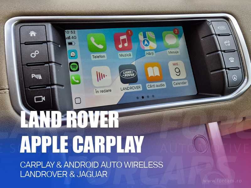 Modul Apple CarPlay Android Auto Wireless pentru Land Rover și Jaguar