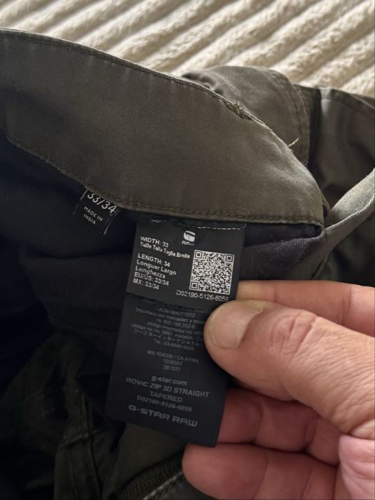 G Star,pantaloni cargo ptr.bărbați,măr.L(33)
