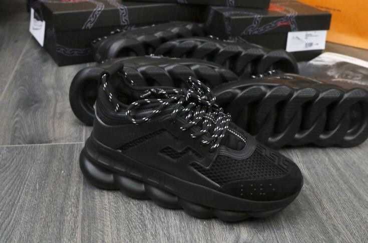 Adidasi Sneakersi Versace Chain Reaction Tripple Black Unisex