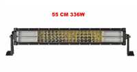 55 см 336w мощен 7d 7д led bar лед диоден бар прожектор 12v 24v 4 редо