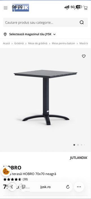 Masa terasa exterior Jysk