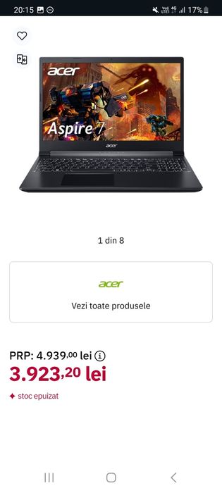 Laptop Acer Aspire 7