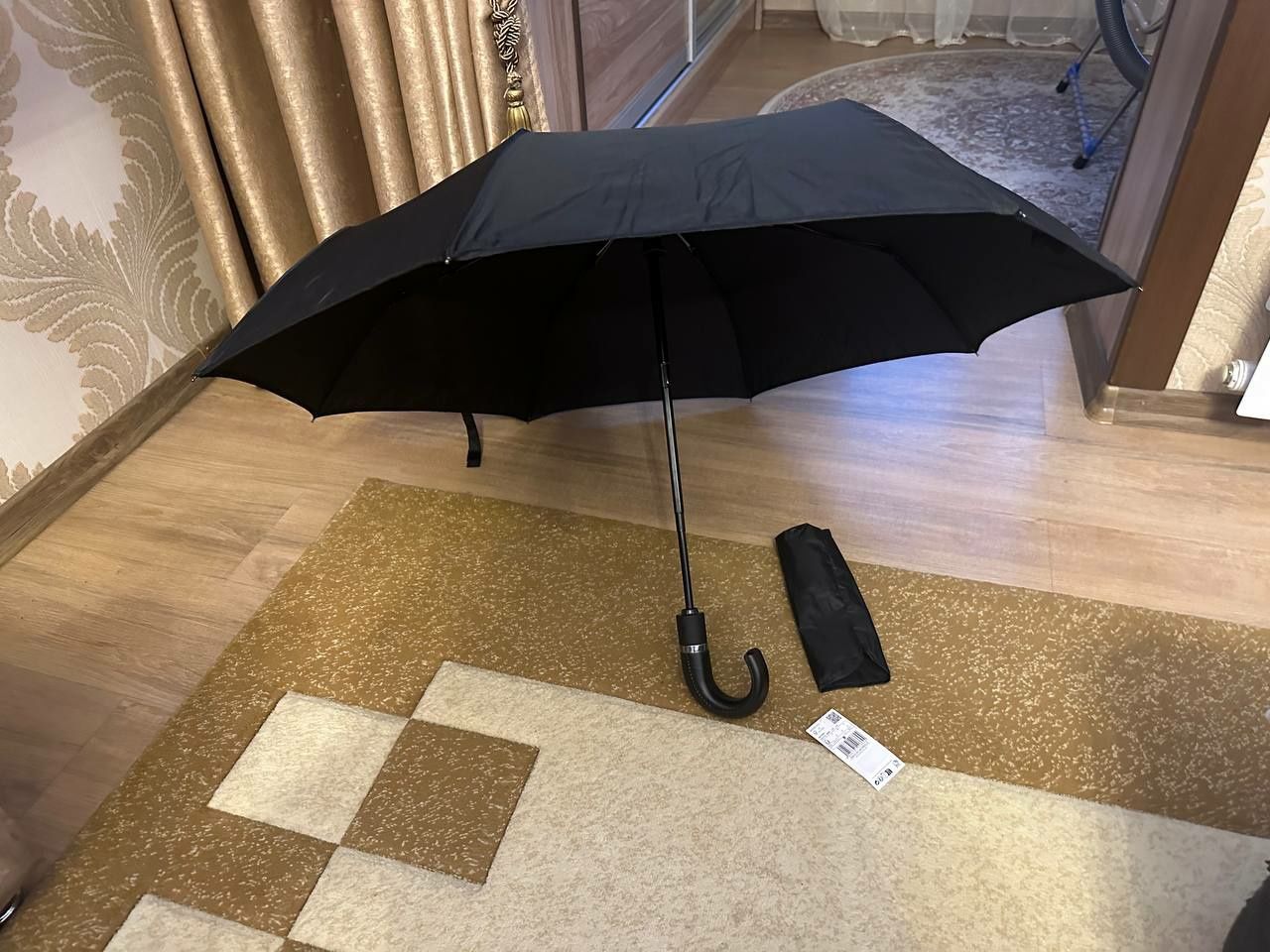 Новый зонт Mango черный мужской
