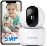 НОВA! Вътрешна камера за видеонаблюдение, 3K (5MP) WiFi, Alexa