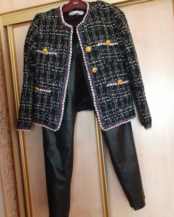 Пиджак теплый твидовый