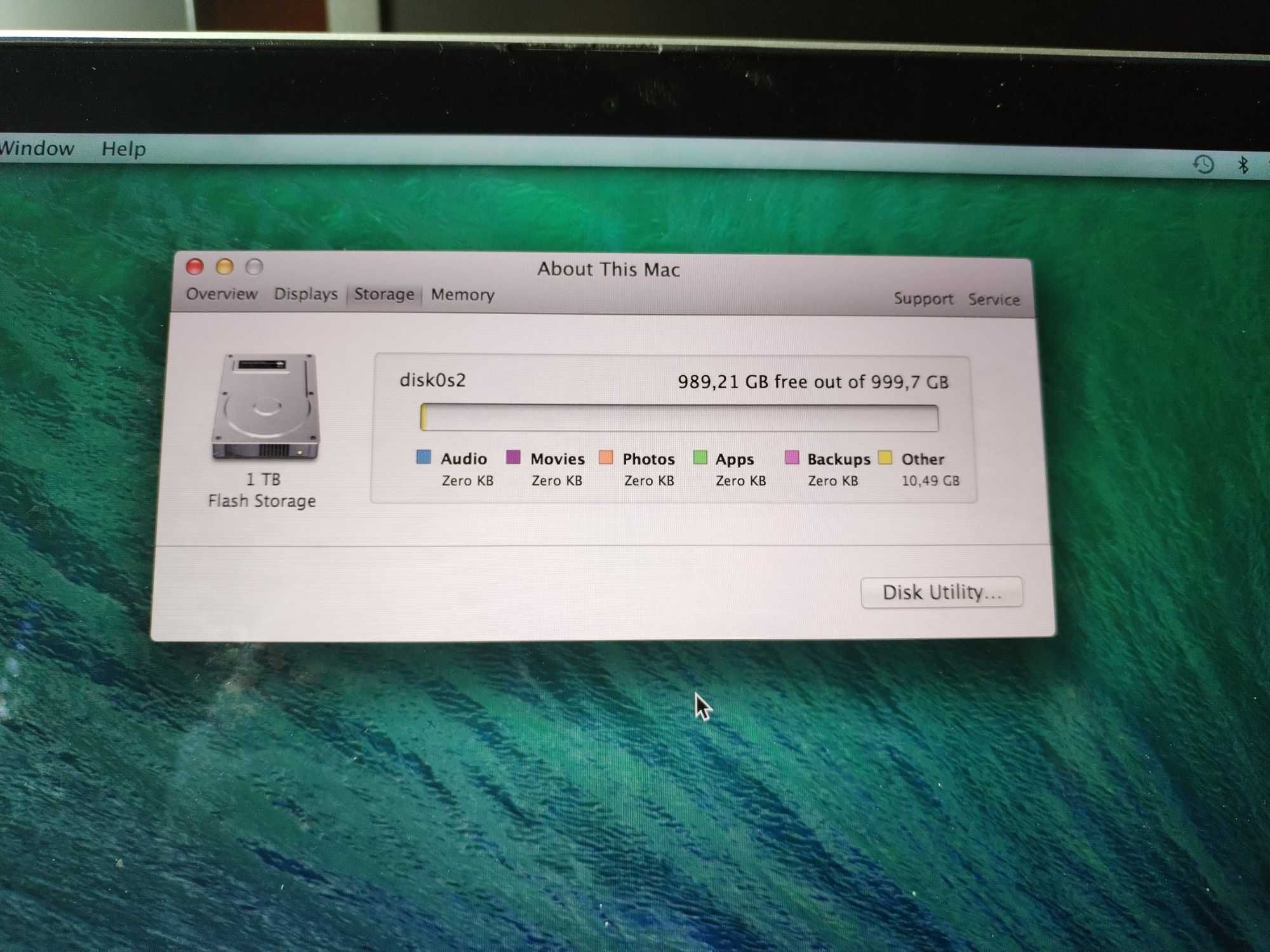 SSD Apple MacBook 1 Terra