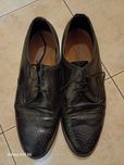 Кожени черни официални обувки Bally