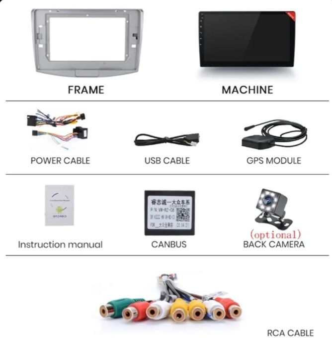 Navigatie android 14-8Gb Ram-128Gb memorie interna dedicata pentru VW