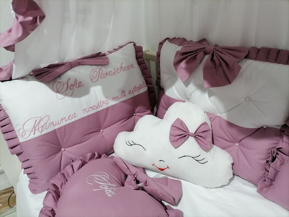 Protecții impletite și pernute. Seturi de lenjerie