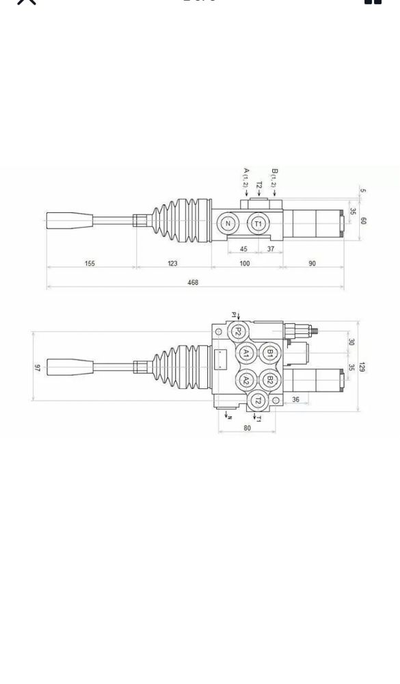 Distribuitor joistic incarcator frontal cupa tractor