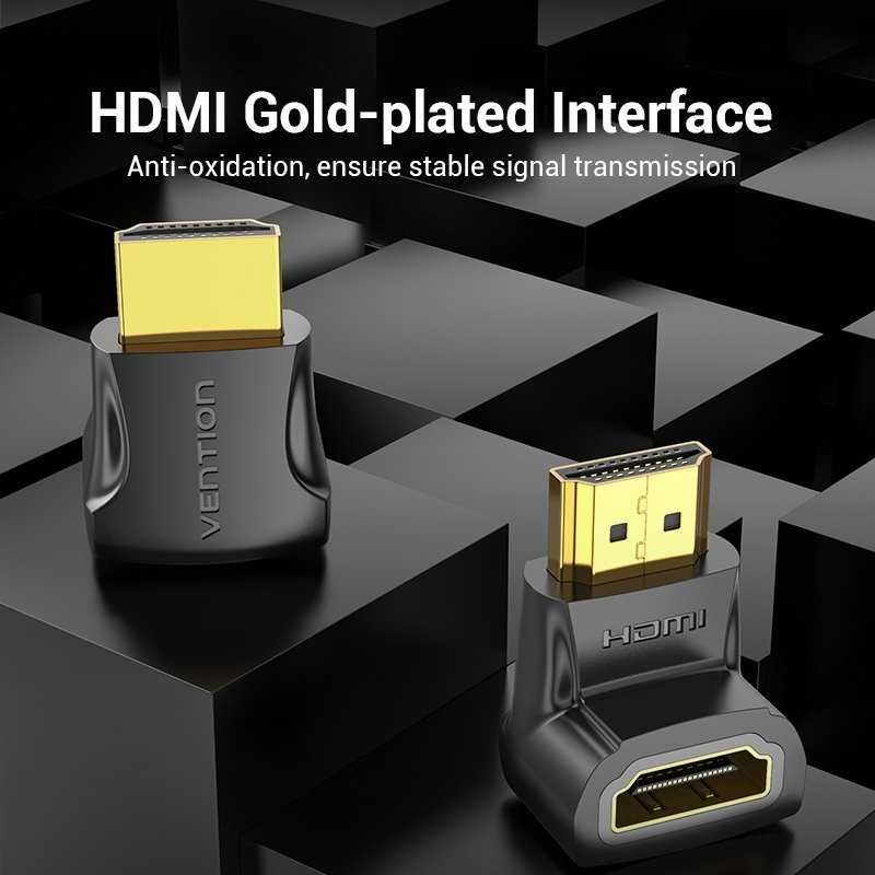 Адаптер HDMI прав ъгъл 90 градуса M/F - Vention-AIOB0