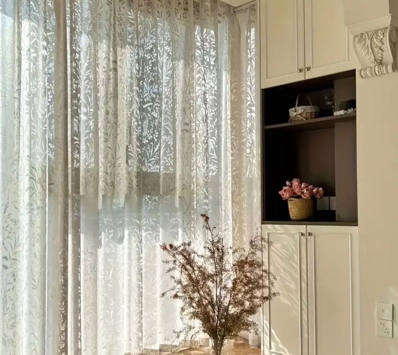 2 бр. Френски Елегантни завеси щори тюл 200х260 см