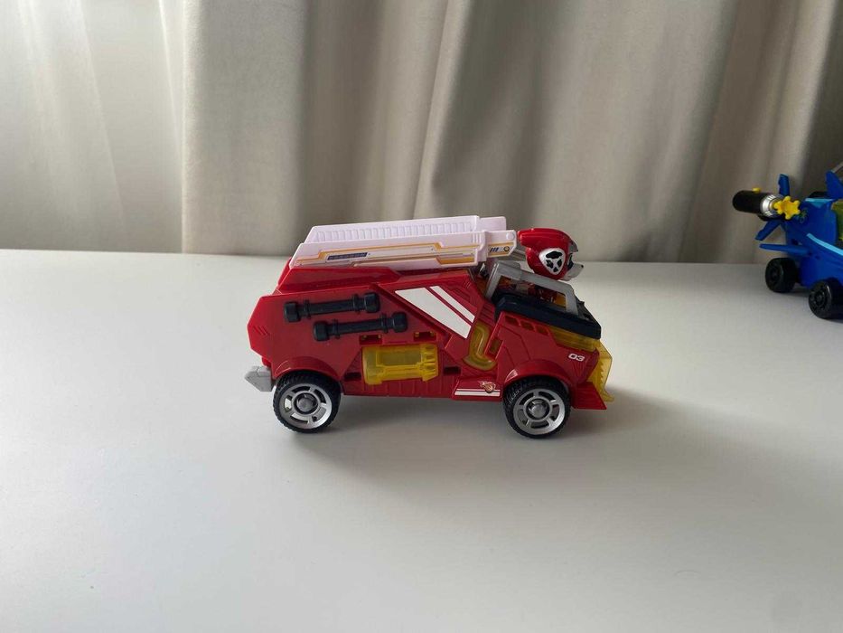 Set figurina si vehicul Paw Patrol The Mighty Movie - Marshall